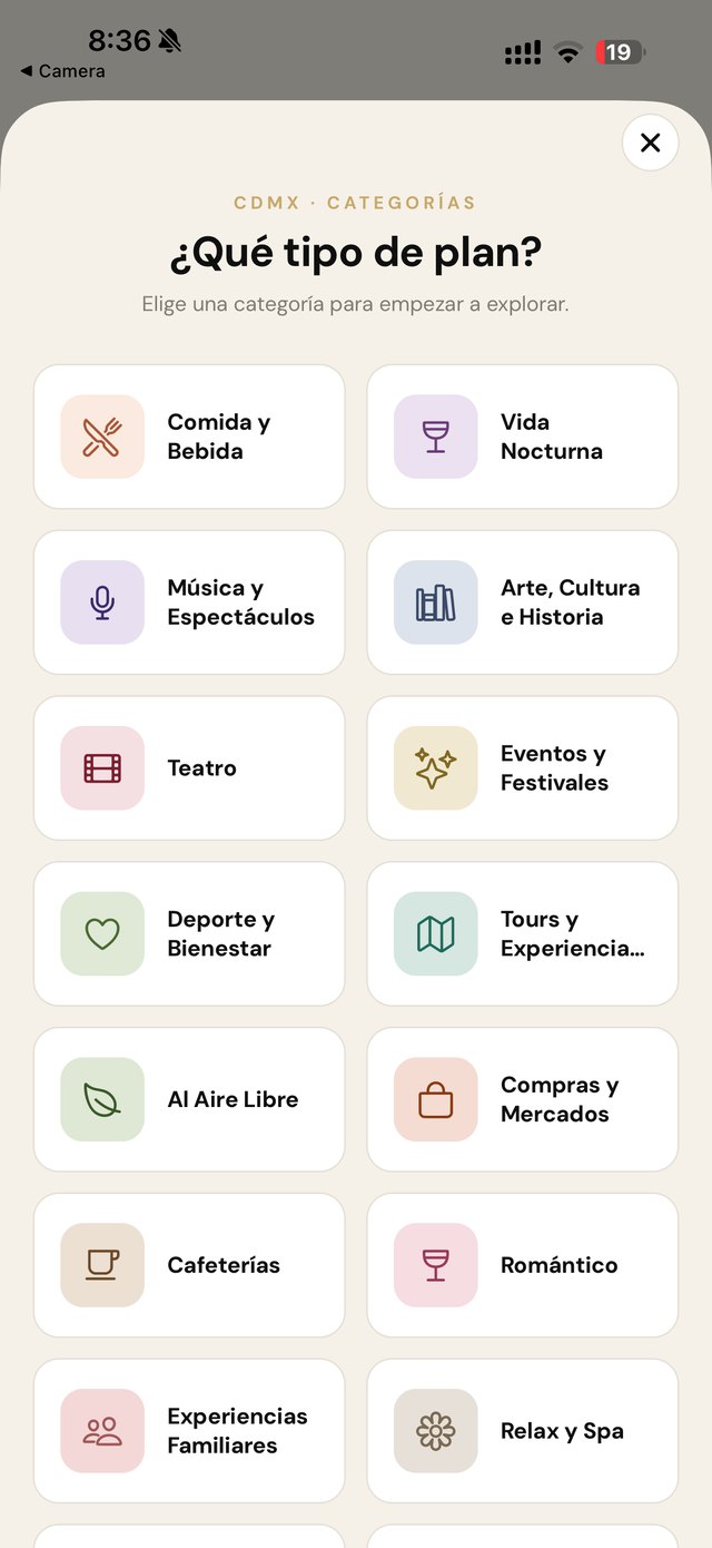 Categorías para descubrir
