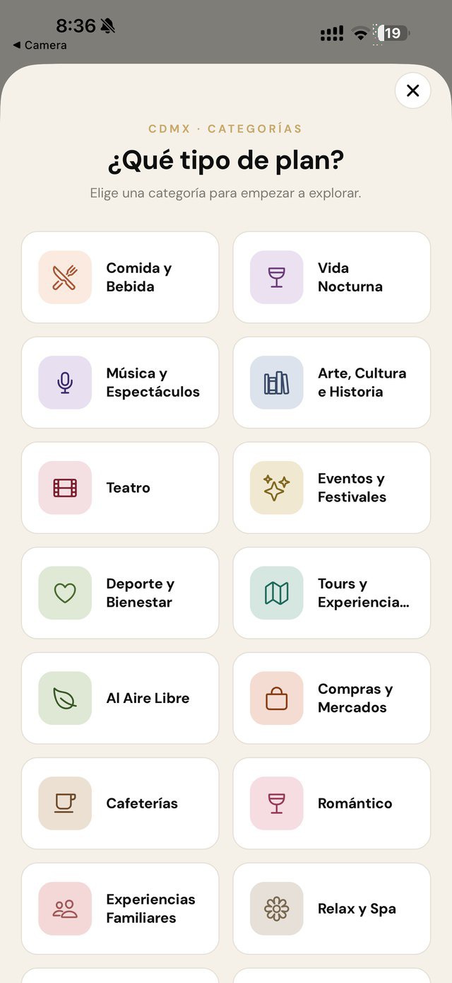 Categorías para descubrir