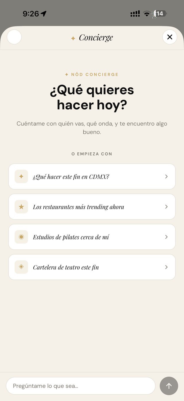 AI Concierge de NóD